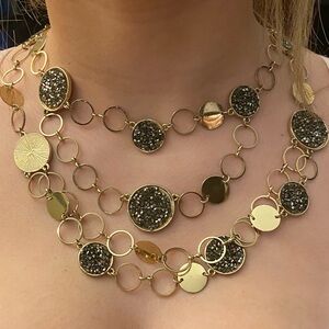 Druzy Circle Necklace